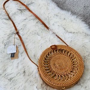 NWT straw purse handcrafted